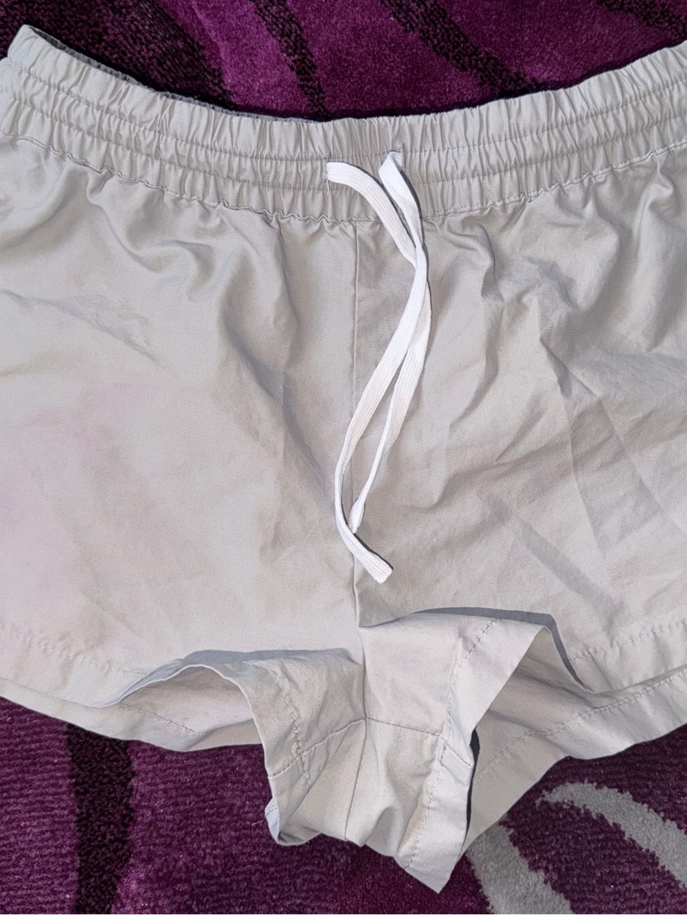 PacSun Light Gray Elastic Waist Athletic Shorts